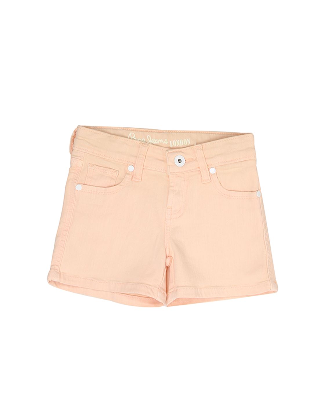 Pepe Jeans Girls Solid Pink Shorts